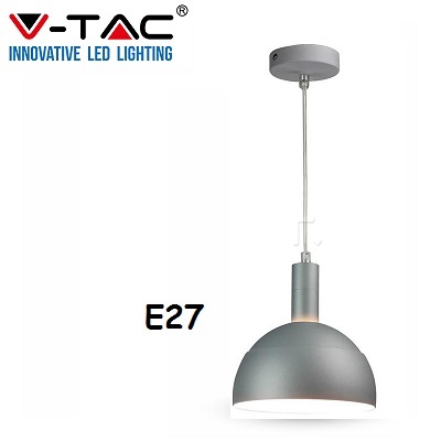 Lampadario Sospensione Grigio E27